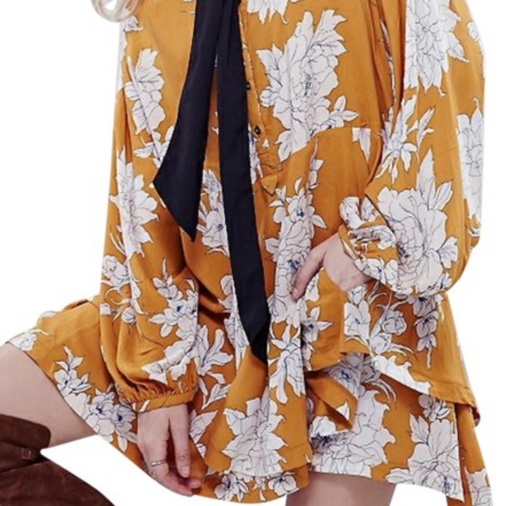 Free People Shake It Button-Front Short Casual Dress